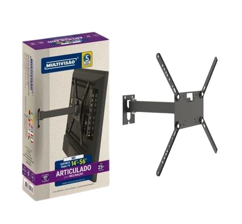 Suporte Articulado P/ Tv de 14 A 56 Bi M2 Preto Multivisao