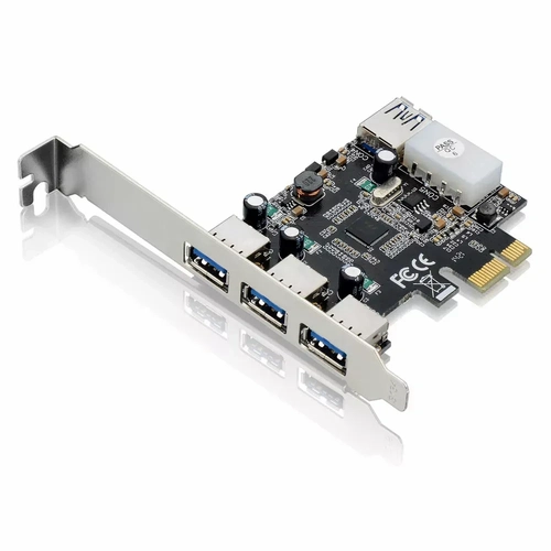 Placa Multilaser PCI Express 480Mbps 3 Portas Frontais +1 Porta Traseira USB - GA130