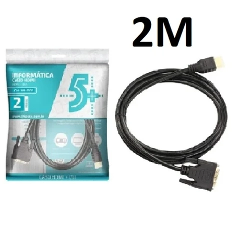 Cabo Dvi (24+1) P/ Hdmi Macho 2m Preto