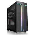 Gabinete Gamer Thermaltake H590 TG, ARGB, Laterais de Vidro, 120mm, mid-Tower,  2x Fans, Preto - CA-1X4-00M1WN-00