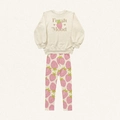 Conjunto Blusão Malha e Legging Peluciada Fresh Mood Rosa Fakini - Feminino