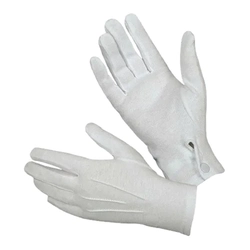 Luva Branca de Tecido (Militar)