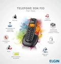 TELEFONE SEM FIO COM DISPLAY LED