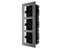 Gabinete de Embutir Hikvision Ds-kd-acf3/plastic C/ 3 Modulos P/  Ds-kd8003-ime1