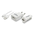 Kit Carregadores Veicular Elgin Usb Com Cabos De 1m