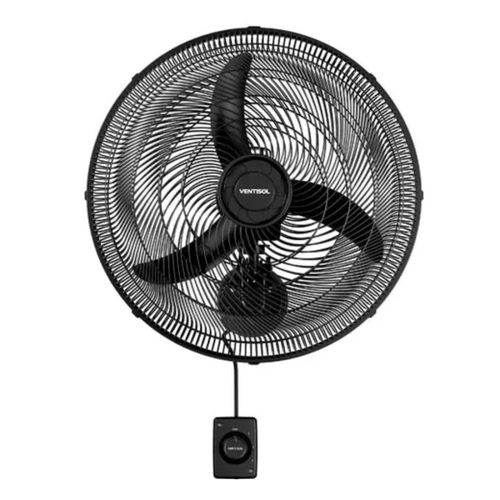 Ventilador de Parede Osc 50cm 3p New Preto 127v Ventisol