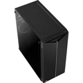 Gabinete Gamer Aerocool Split Preto Rgb Lateral Vidro SPLIT-G-BK-V1