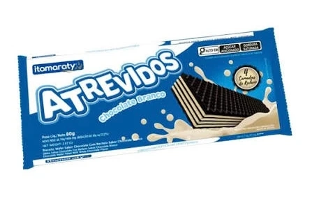 Bolacha Atrevidos Chocolate Branco 80g
