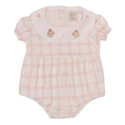 Body Banho de Sol Gola Bipartida Suedine Feminino - Ursinha e Cavalinho