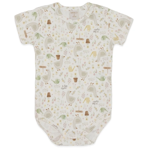 Body Manga Curta Avulso Estampado Suedine Feminino - Little Sweet