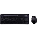 Kit Teclado e Mouse Sem Fio Multilaser TC280 2.4ghz Usb Preto Com Apoio para Smartphone