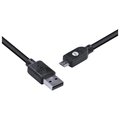 Cabo Usb x Micro Usb b 2.0 5 Pinos 1,8 Metros Preto - Musb-2