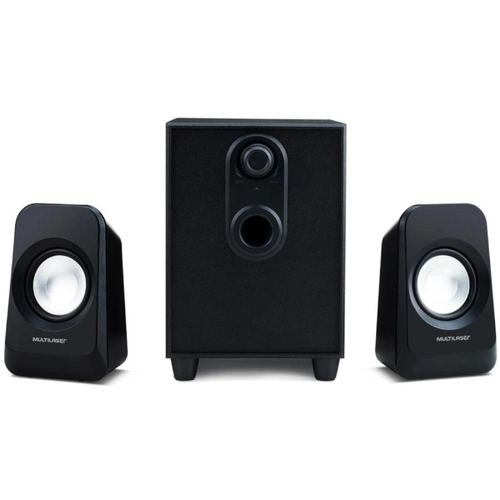 Caixa de Som Multilaser 2.1 Canais 20W RMS P2 - SP377