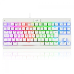 Teclado Gamer Redragon Dark Avenger Lunar White RGB Switch Azul - K568W-RGB PT-BLUE