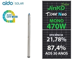 Gerador De Energia Solar Bomba Solar Colonial Solar Group Bomba Solar Geb 1,88kwp Jinko Tiger Neo Mono 470w 1.260l/h 150m Ate 7.560l/dia