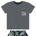 Conjunto Camiseta Manga Curta e Shorts Microfibra Beeloop Masculino