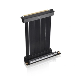 Cabo Riser Thermaltake Dual 90 Degree, PCIE 4.0, 150mm, 90º, Preto - AC-070-CO1OTN-C1