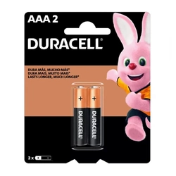Pilha Alcalina AAA  Pequena 2 Unidades Duracell