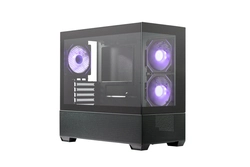 Gabinete Cooler Master Elite 490 Micro-atx Vidro Panoramico 3 Fans Argb Preto    E490-khnn-s00