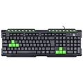 Teclado Gamer Vx Gaming Dragon V2 Abnt2 1.8m Preto Com Verde - Gt104