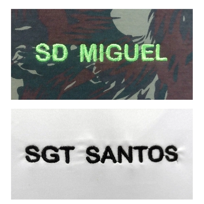 Bordado de Nome em Camiseta