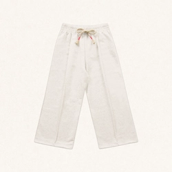 Calça Malha Wide Leg Cordão Fakini - Feminina