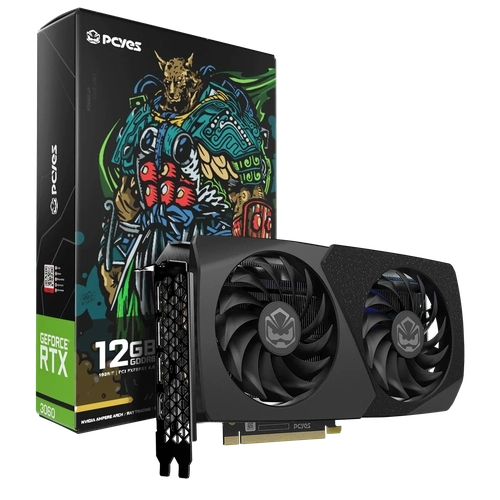 Placa de vídeo 12gb Nvidia RTX 3060 Graffiti Projeto Edge - Pvrtx3060bl2f