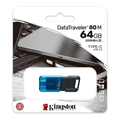 PenDrive Kingston 64GB USB 3.2 Geração1 USB-C Dt80M/64GBi