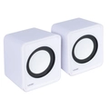 Caixa de Som 2.0 Usb 5v 2x 1w Com Controlador de Volume Branca - Vs-01b