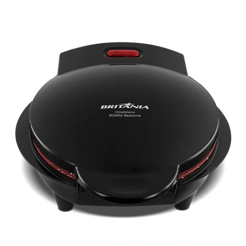 Omeleteira Britania Bom02p Antiaderente Redstone 750w 220v