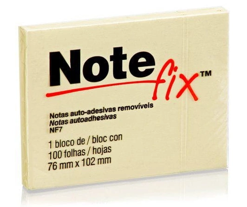 NOTEFIX 76X102MM 100 FLS AMARELO