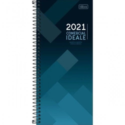 Agenda 2021 Comercial Ideale, 208 Folhas, 119mm x 275mm - Tilibra