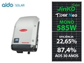 Gerador De Energia Solar Fronius Metalica Perfil 55cm Romagnole Fronius Gf 19,89kwp Jinko Tiger Neo Mono 585w Symo 15kw