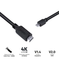 Cabo Mini Displayport Macho para Hdmi 2.0 Macho 2 Metros - Pmdph4k-2