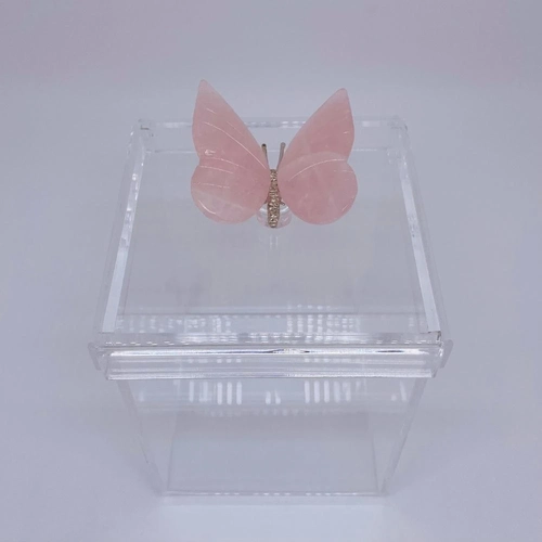 Caixa M Borboleta Quartzo