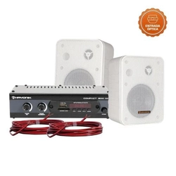 Kit De Som Para Ambiente Hayonik Ambience 2000 Od V2 Branco