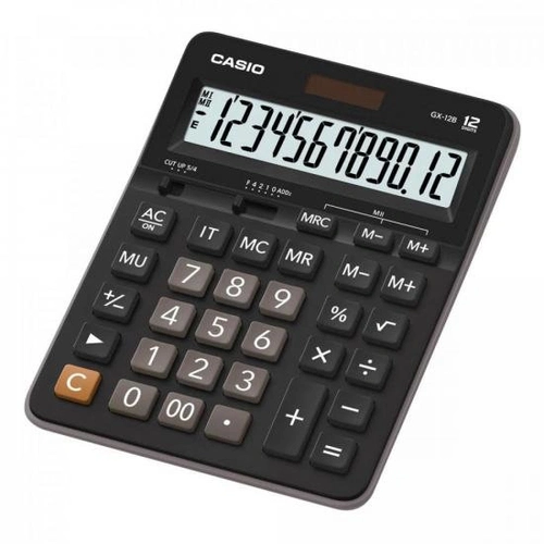 Calculadora De Mesa Casio 12 Dígitos Preta - Gx-12b