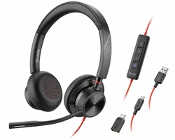 Headset Hp Poly Blackwire 8225 Teams Stereo Usb-a/c 8x225aa