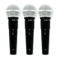 Kit Com 3 Microfones Dinamico Preto Ls50k3