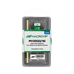 Memória Notebook Intel 16Gb ddr4 3200Mhz 1.2v Pc4-25600 Cl22 260Pin Mv32s22/16i - Macrovip