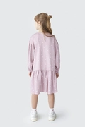 Vestido Manga Longa Lilás Estampado Hering - Feminino