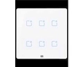 Interruptor Touch Inteligente 6 Botoes Wi-fi 10a + Rf Com Placa 4x4 Weg Home Branco