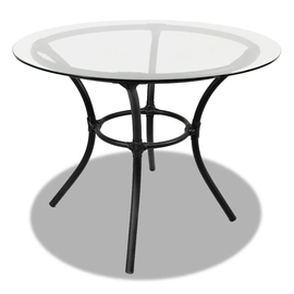 Mesa Maringá Tradicional de 85 cm Alumínio Epóxi e Fibra Sintética com Vidro