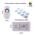 Comando Led Piscina Modulo Rgb Controle Touch + Fonte