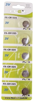 CR1225 Flex - 3V Lithium cartela c/5un.