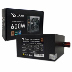 Fonte Duex 600W 80 Plus Bronze, PFC Ativo, 600FSE+