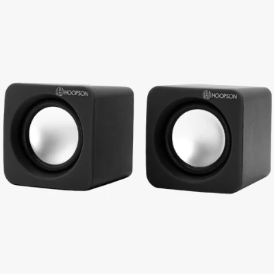 Caixa De Som Alto Usb P2 Para Computador 5W Preto Hoopson CX-PC018
