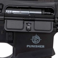 Rifle de Airsoft AEG M4 PDW Punisher 3 Silence - AEG Preta Gatinho Eletrônico (Poseidon)