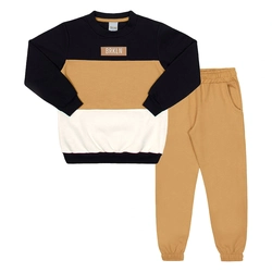 Conjunto Blusa e Calça Moletom Felpado BRKLN Preto Tileesul - Masculino