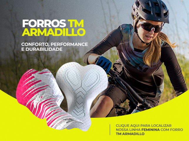 Linha de ciclismo feminina com forro TM Armadillo da TeoSport